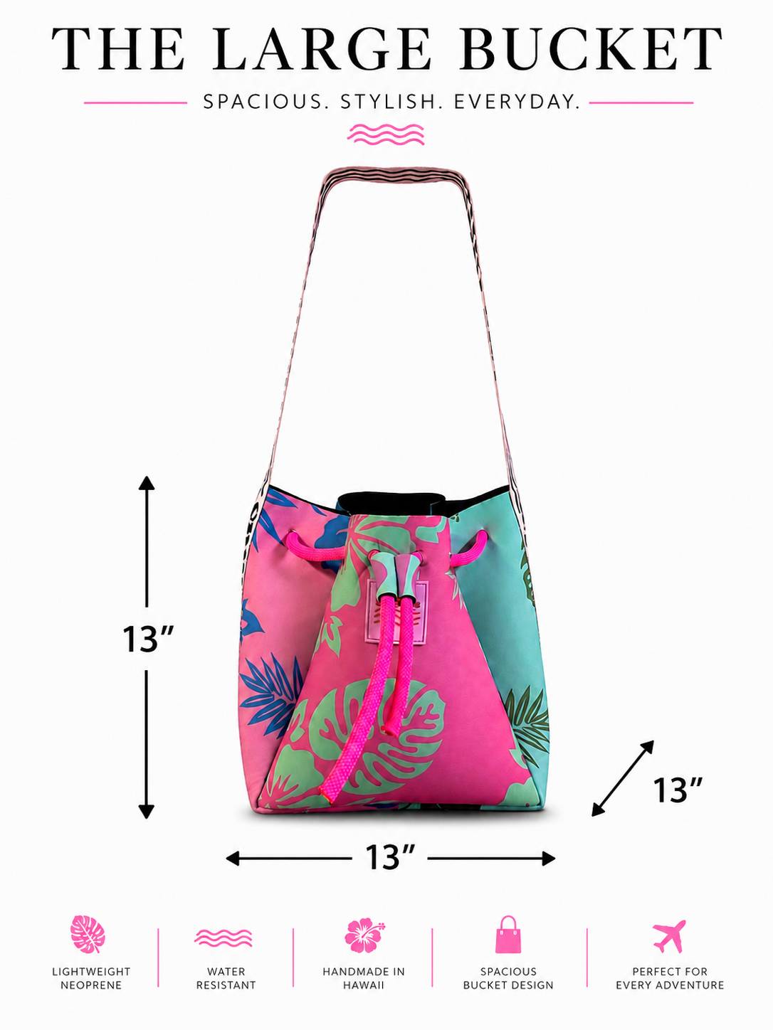 The Large Bucket Bag in Confetti Quilt