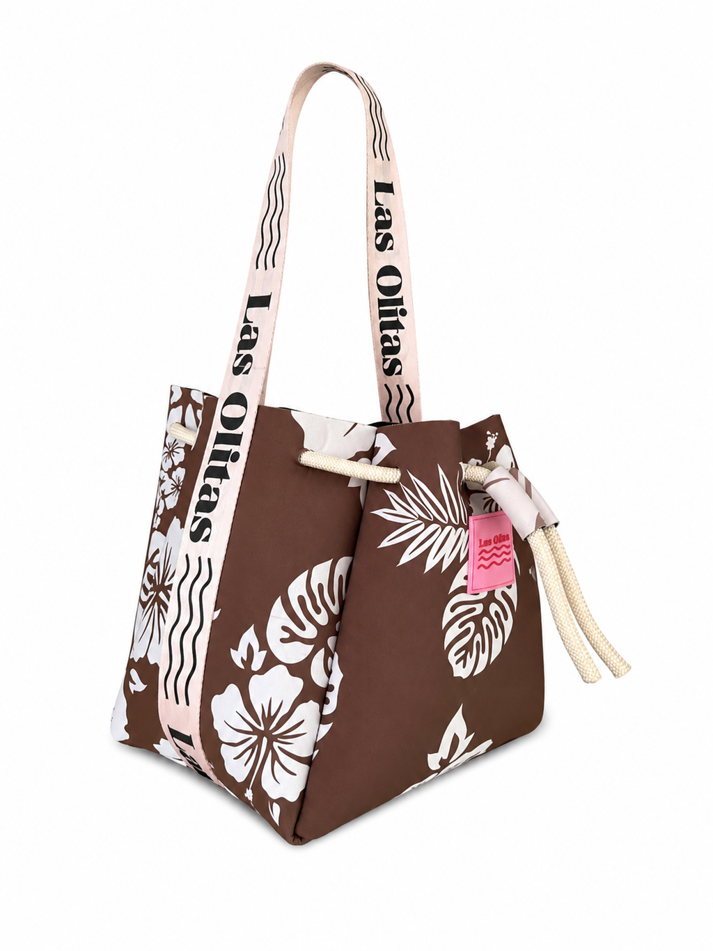 The Large Bucket Bag in Brown Quilt