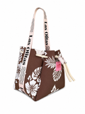 The Large Bucket Bag in Brown Quilt