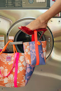 The Lux Bucket Bag in Orange Blue