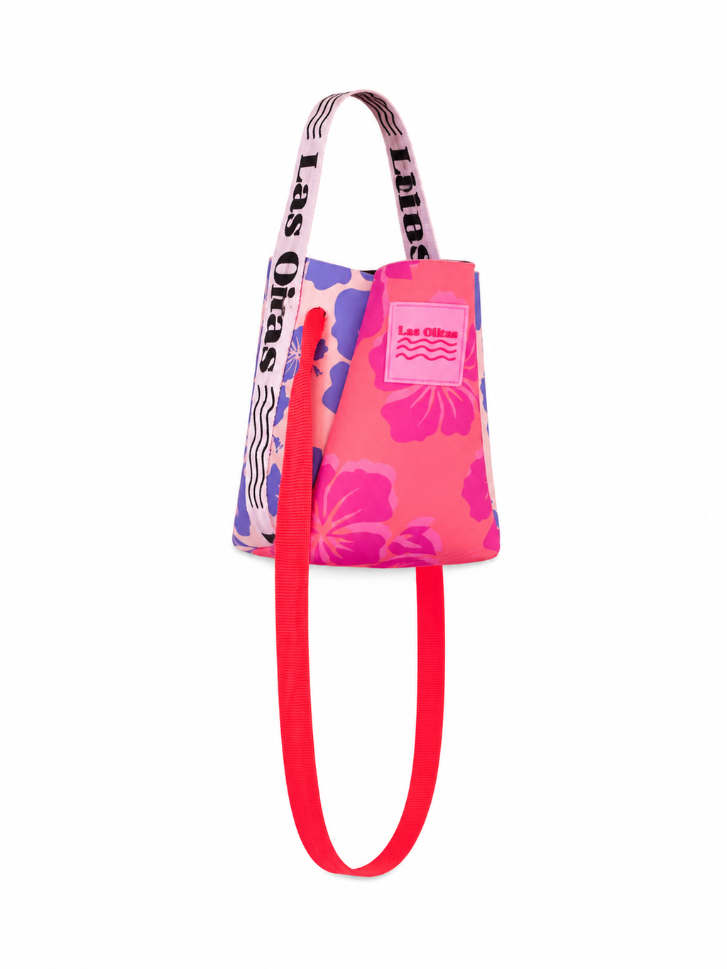 The Lux Bucket Bag in Raspberry Orange
